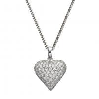 heart diamond pendant